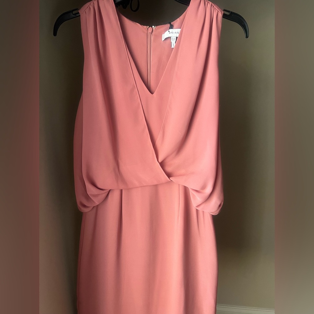 Reiss Pink Sleeveless Blouse Top Dress
